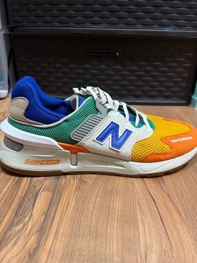 New Balance 997 Multicolor Athletic Sneakers - Blue/Green/Yellow/Orange
